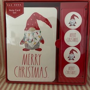 🎄 NWT 🎄 Rae Dunn Gnome Christmas Card Set